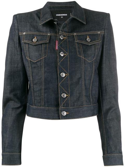 Dsquared2 Chaqueta Vaquera Corta - Azul