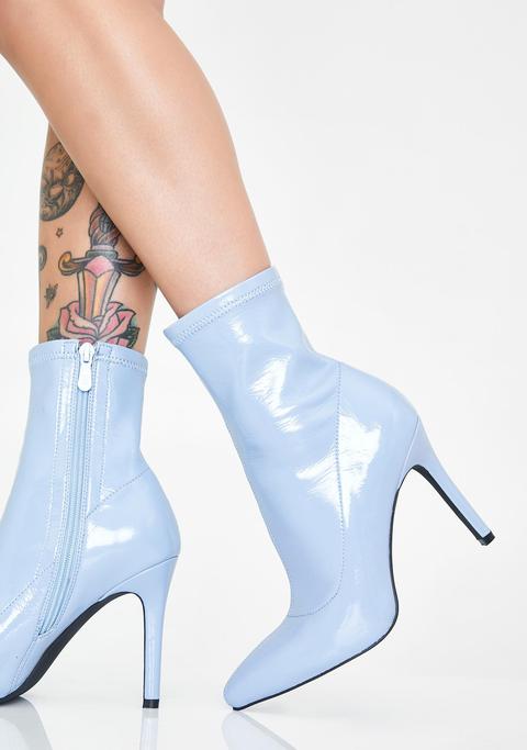 blue pvc boots