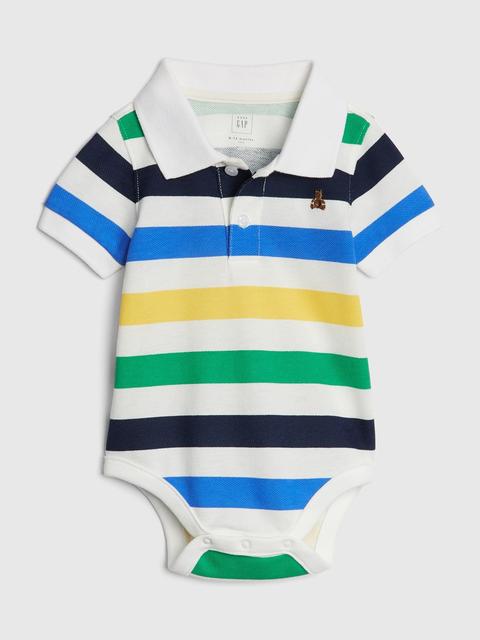 baby polo shirt bodysuit