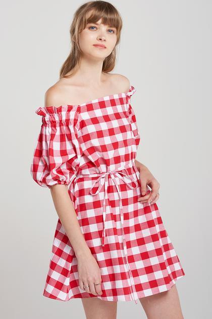 Belinda Bold Gingham Check Dress