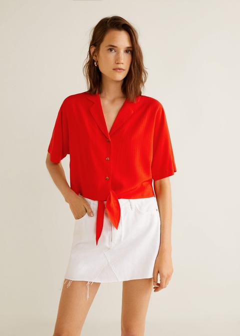 Blusa Fluida Nudo