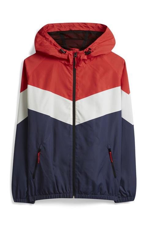 Veste Zippée À Chevrons