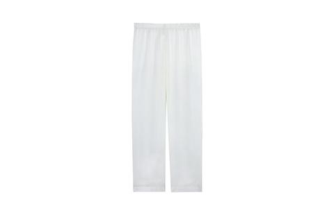 Pantalone Lungo In Raso E Seta