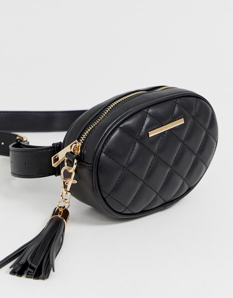Aldo Quilted Cross Body Bag With Chain Tassel
