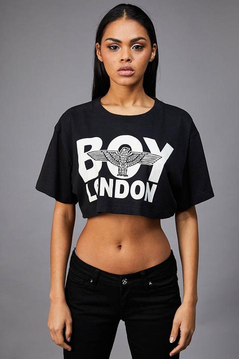 Boy London Croptop - Black/white