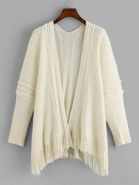 Cardigan Con Dettagli A Frange