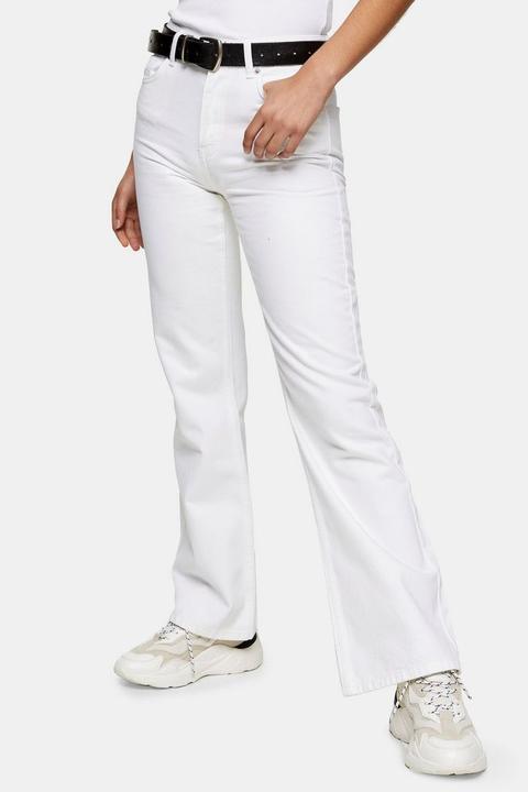 Topshop Two White 90s Flare Jeans