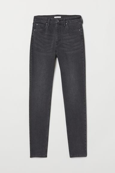 H & M - Skinny High Jeans - Grigio