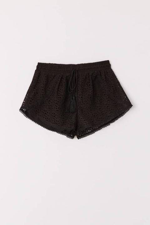 Shorts Pizzo Inserti Traforati