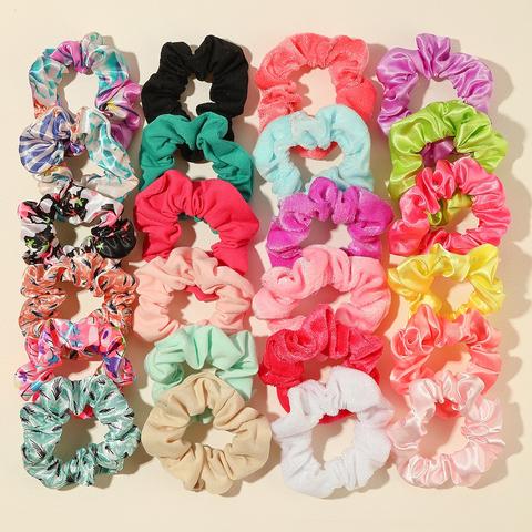 24pcs Velvet Satin Scrunchie