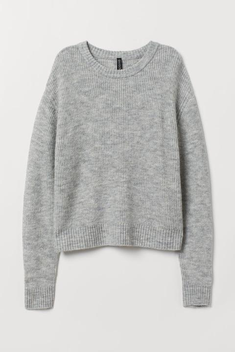 H & M - Pullover In Maglia - Grigio