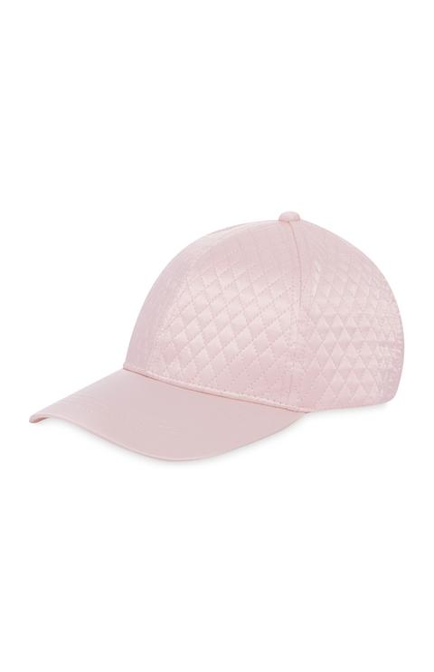 Gorra De Satén Guateada Rosa