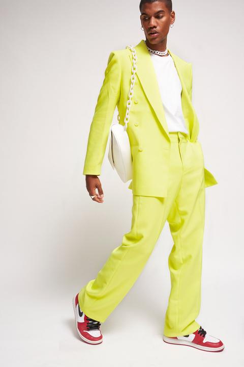 Autumn New Blazer Women's Fashion Long Sleeve Neon Orange Blazer Suit  Fluorescent Yellow Jacket Blazers Club Party Suits PR755G - Fluorescent  Yellow - 5J111132711728-3 Size S