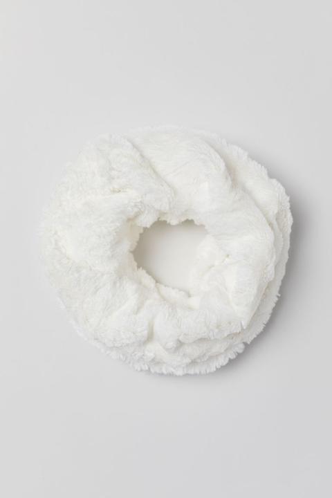 H & M - Sciarpa Anello Finta Pelliccia - Bianco