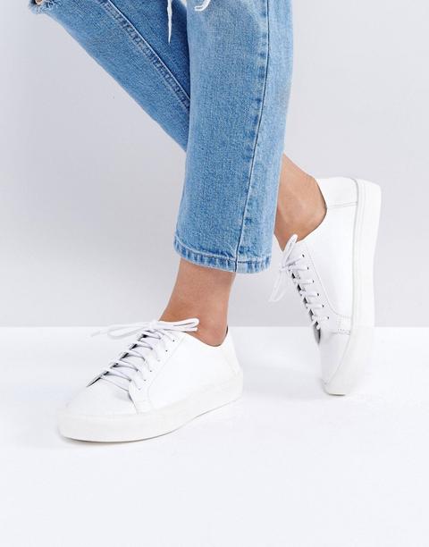 Asos - Date Night - Scarpe Da Ginnastica Stringate - Bianco