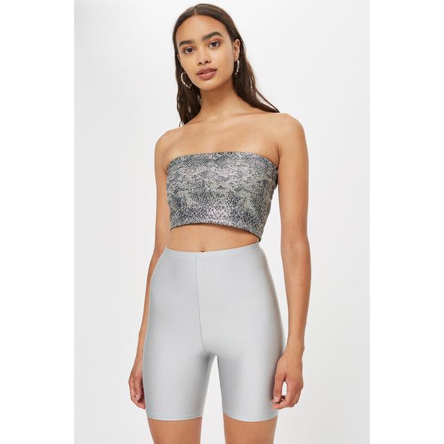 topshop snake print bandeau dress