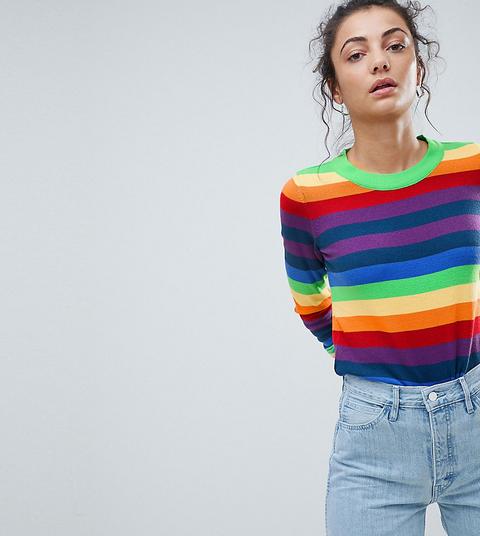 Asos Tall - Maglione A Righe Colorate - Multicolore