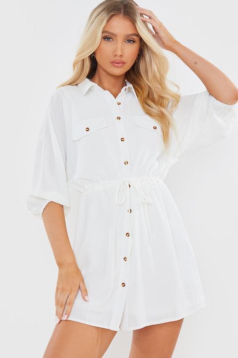 White Dresses - Jac Jossa White Shirt Dress