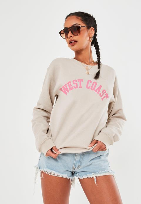 Multicolore Sweat Sable Avec Graphique West Coast