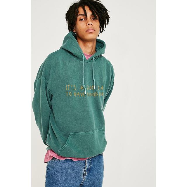 hans foran Næsten død Shop Urban Outfitters Green Hoodie | UP TO 55% OFF