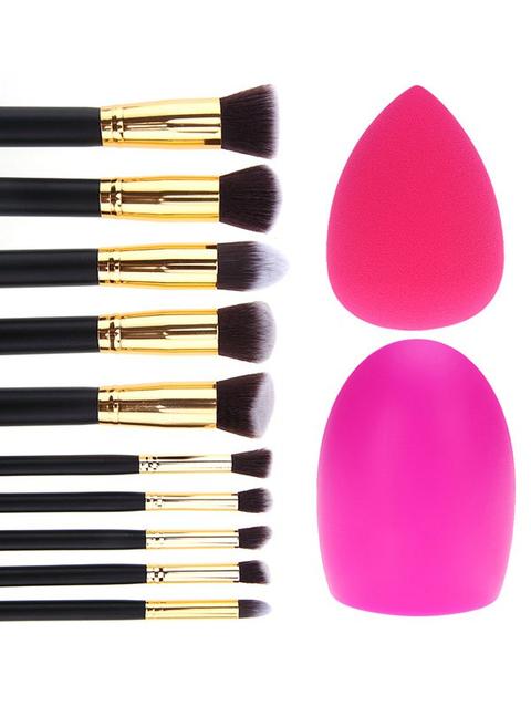 Makeup Brushes Set + Brush Egg + Beauty Blender