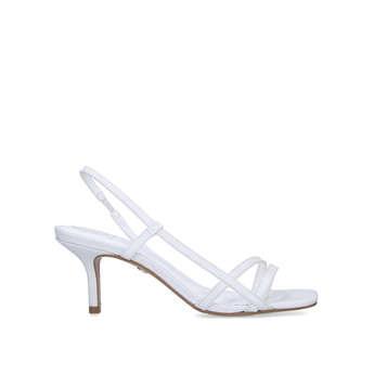 Kg Kurt Geiger Feefee - White Stiletto Heel Strappy Sandals