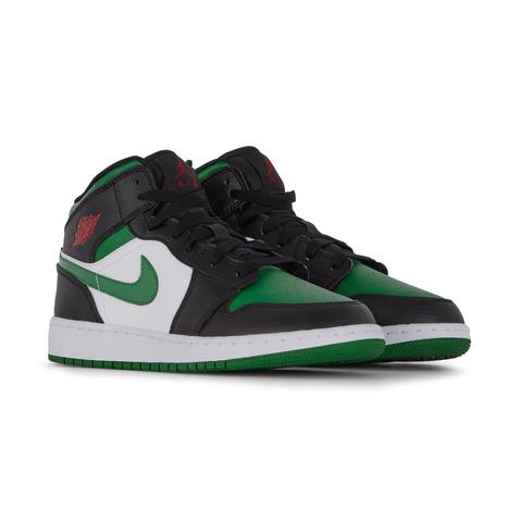 Air Jordan 1 Mid Blanc/vert/noir from Courir on 21 Buttons Air Jordan 1 Mid Blanc/vert/noir from Courir on 21 Buttons