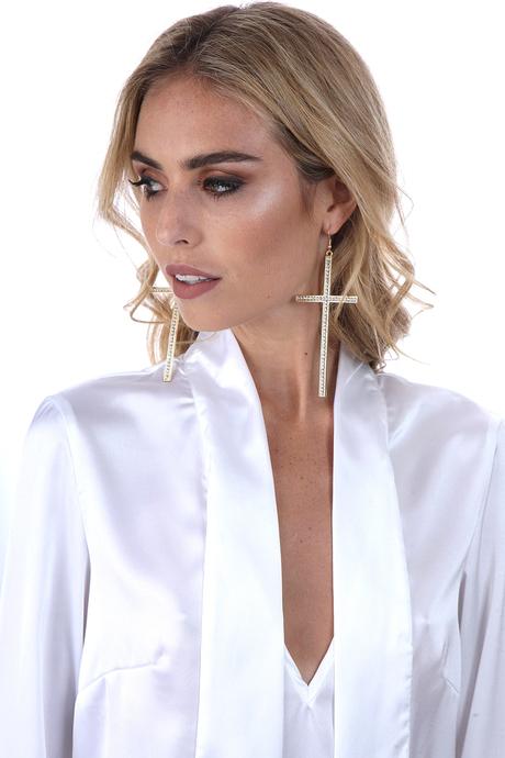 Ophelia Cross Earrings