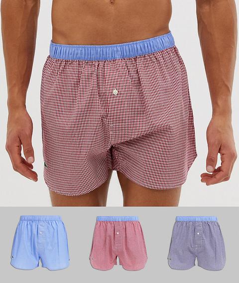 lacoste woven boxers