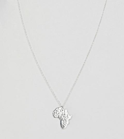 Rock N Rose - Ciondolo Africa In Argento Sterling - Argento