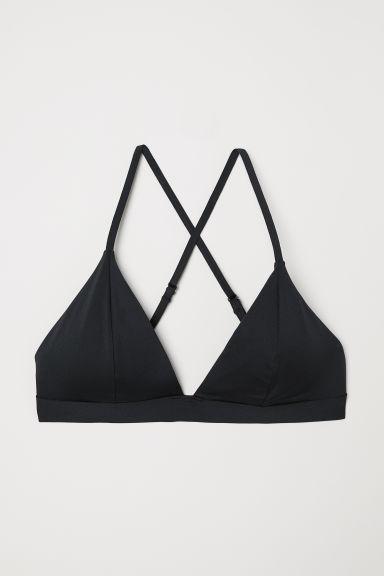 H & M - Top Bikini Triangolare - Nero