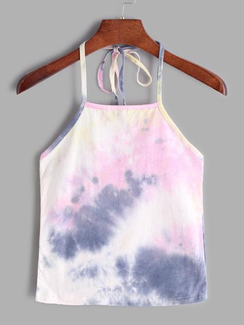 Tie Dye Halter Cami Top