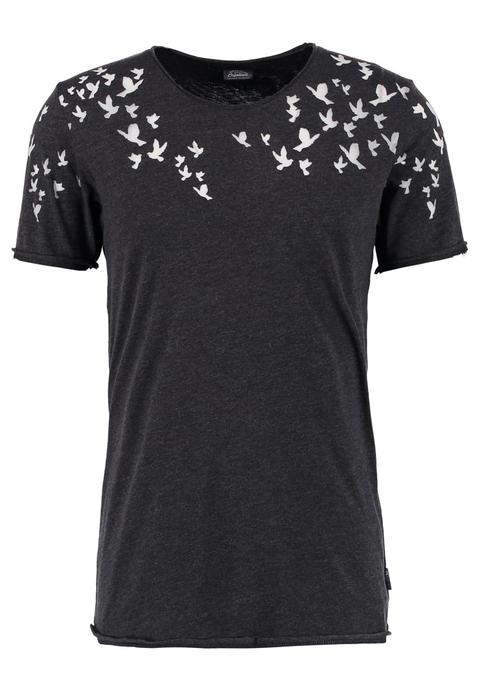 Jack & Jones Jorrusty Slim Fit Camiseta Print Black