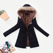 Parka Con Capucha Con Pelito Al Interior