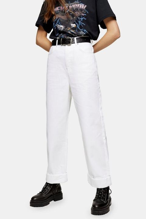 Topshop One Oversized Mom Tapered Jeans