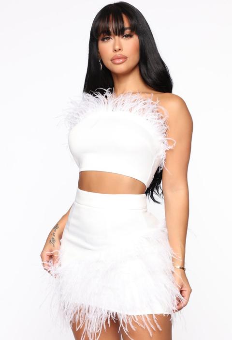 Paradise Feather Set - White