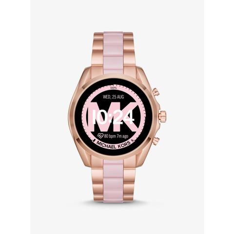 rose gold mk smart watch
