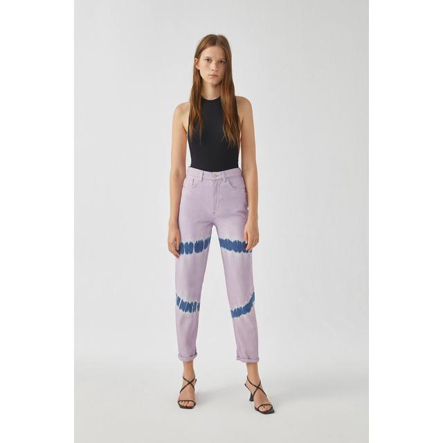 Jeans Lilas Tie-dye from Pull and Bear 