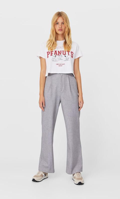 Stradivarius Pantaloni Diritti Femminile Grigio Melangiato 38 di  Stradivarius su 21 Buttons
