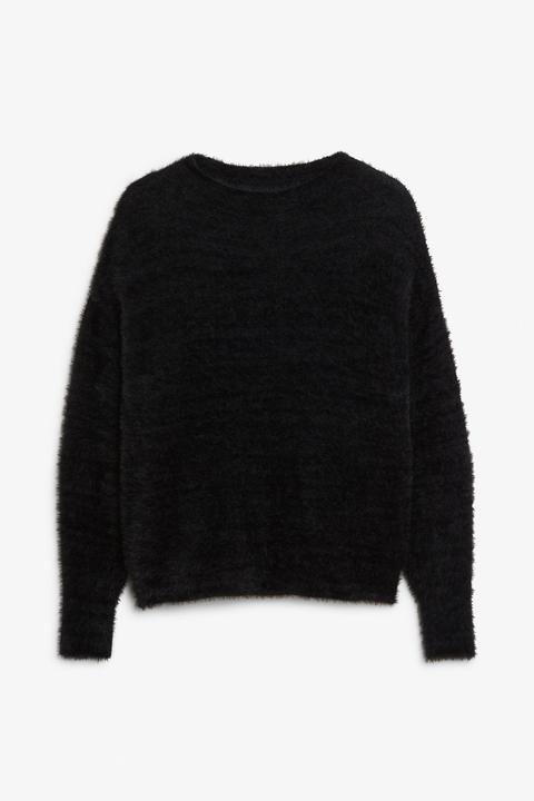 Fluffy Sweater - Black