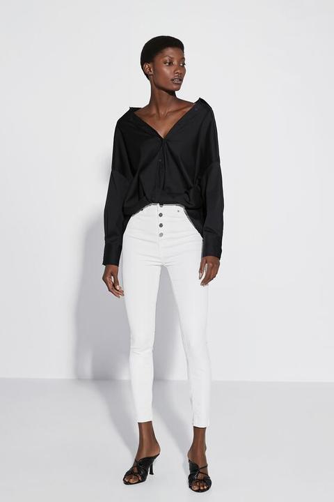 coated trousers zara