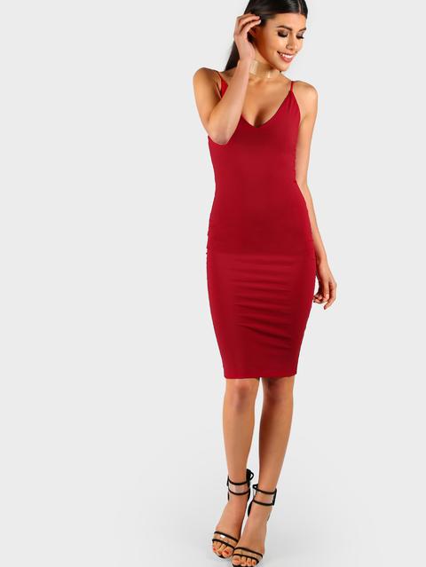 Sleek Cami Bodycon Midi Dress