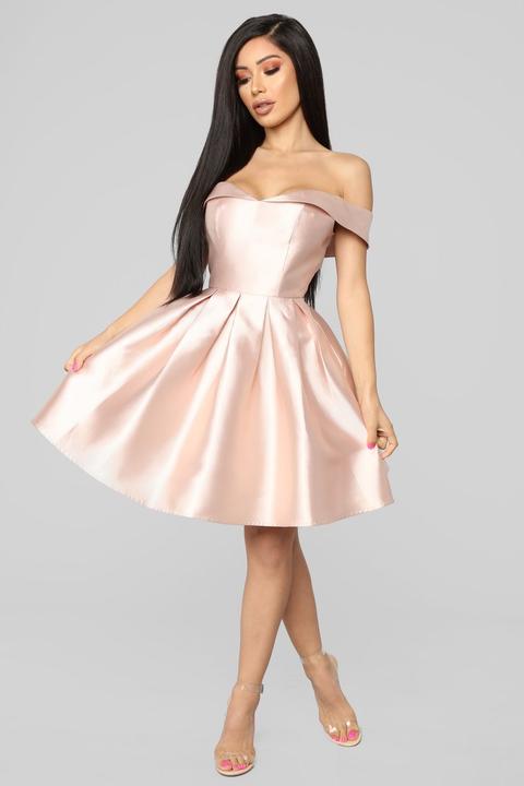 fashion nova blush dress