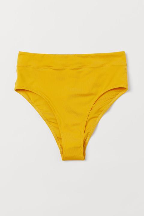 Braga De Bikini High Waist - Amarillo