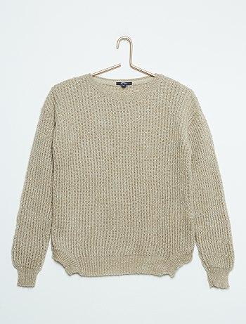 Pullover Maglia A Coste