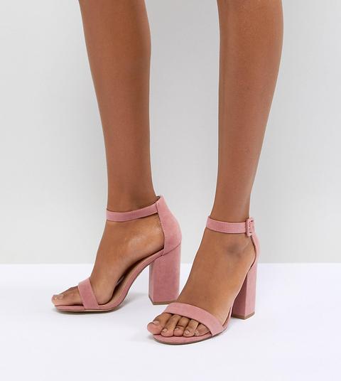 sandali rosa con tacco