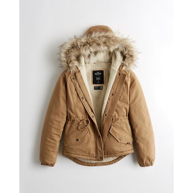 hollister sherpa coat