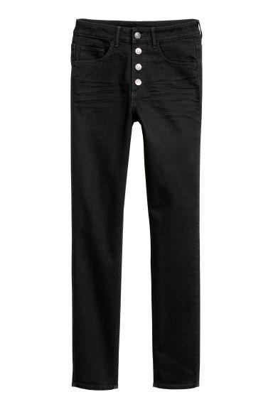 H & M - Skinny High Ankle Jeans - Nero