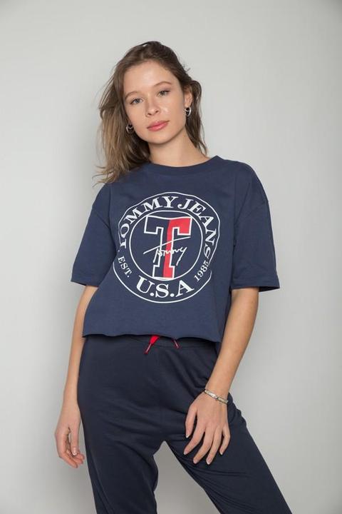 Tommy Hilfiger Circle Navy Top