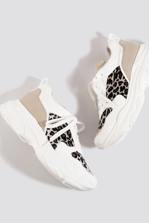 leopard chunky trainers